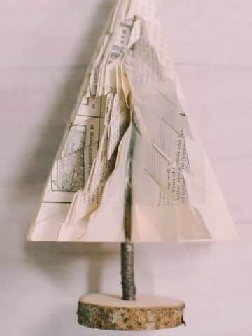 How to Make Book Page Trees.