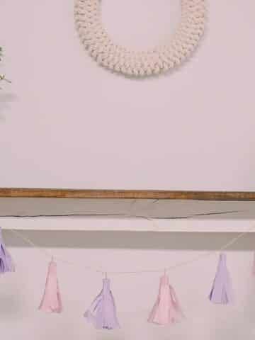 How to make a tissue paper tassel garland.