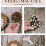 How to Make a Pearl Pinecone Christmas Tree