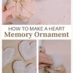 How to make a memory heart ornament.
