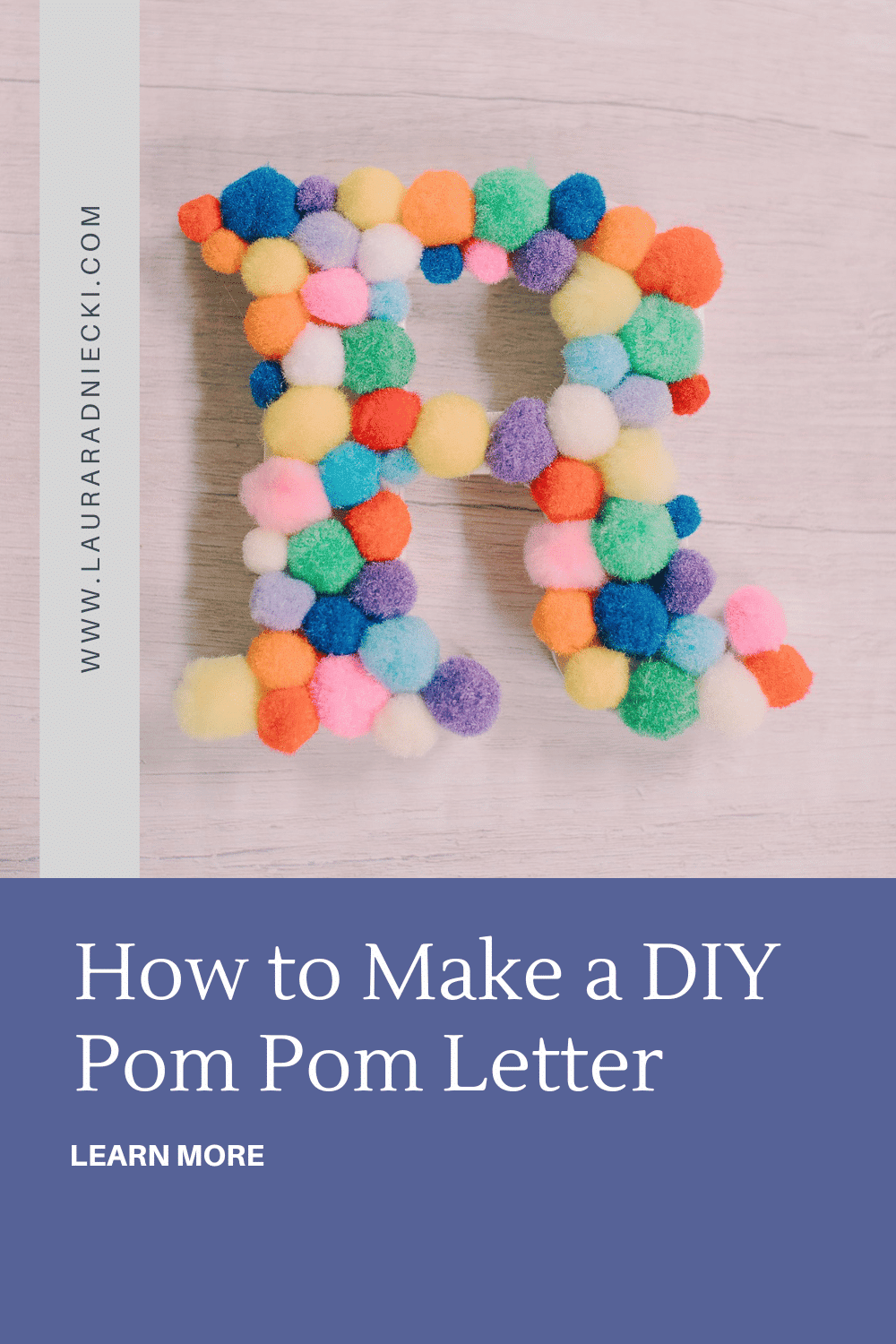 How to Make a Pom Pom Letter R