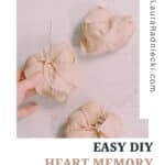 How to make a memory heart ornament.