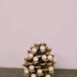 How to make a pearl pinecone tree.
