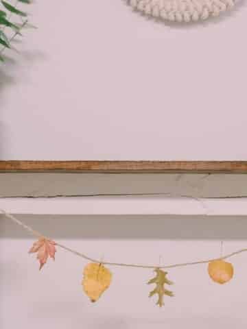 How to make a beeswax dipped leaf garland.