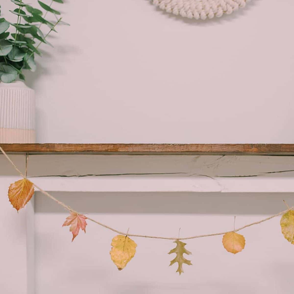 How to make a beeswax dipped leaf garland.