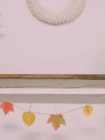 How to make a Mod Podge leaf garland for fall.