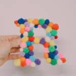 How to make a pom pom letter.