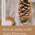 How to make a giant pearl pinecone.