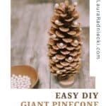 How to make a giant pearl pinecone.