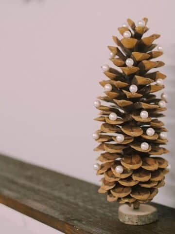 How to make a giant pearl pinecone.